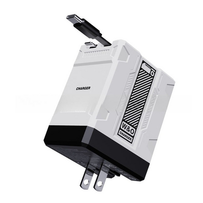 🎁（O Estoque limitado!⚡ Carregador rápido 2 em 1 universal ）🎉 45W Retractable Fast Charger Cube