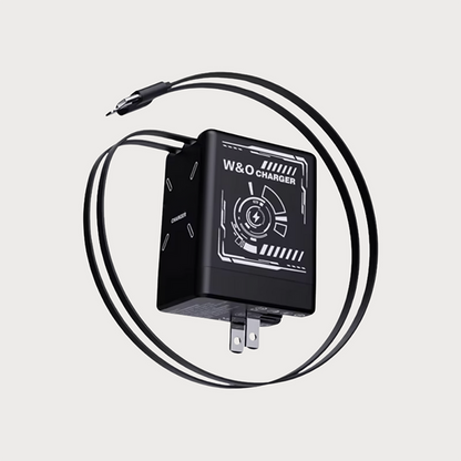 🎁（O Estoque limitado!⚡ Carregador rápido 2 em 1 universal ）🎉 45W Retractable Fast Charger Cube