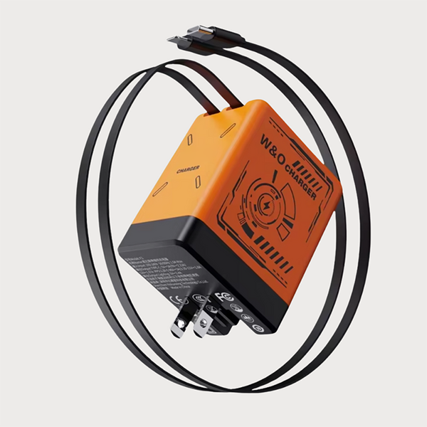 🎁（O Estoque limitado!⚡ Carregador rápido 2 em 1 universal ）🎉 45W Retractable Fast Charger Cube