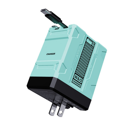 🎁（O Estoque limitado!⚡ Carregador rápido 2 em 1 universal ）🎉 45W Retractable Fast Charger Cube