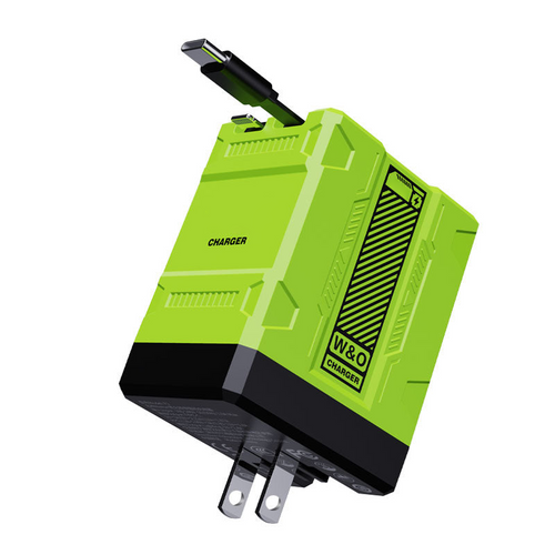 🎁（O Estoque limitado!⚡ Carregador rápido 2 em 1 universal ）🎉 45W Retractable Fast Charger Cube