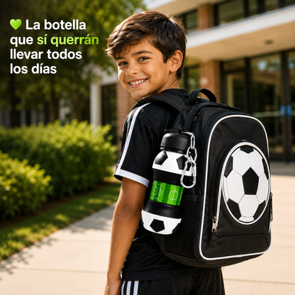 ⚽ World Cup Special: Buy 1 Get 1 FREE!🏃 Kids’ Favorite! 2-in-1 Foldable Football Water Bottle