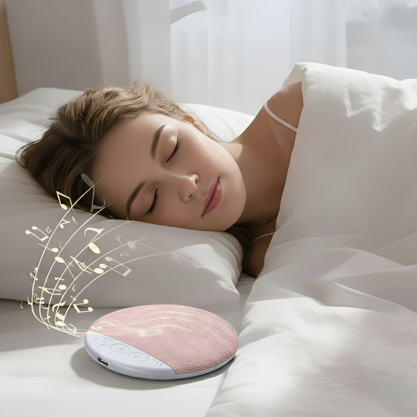 🌌 Relax & Recharge – Wireless Pillow Speaker with Sleep Timer