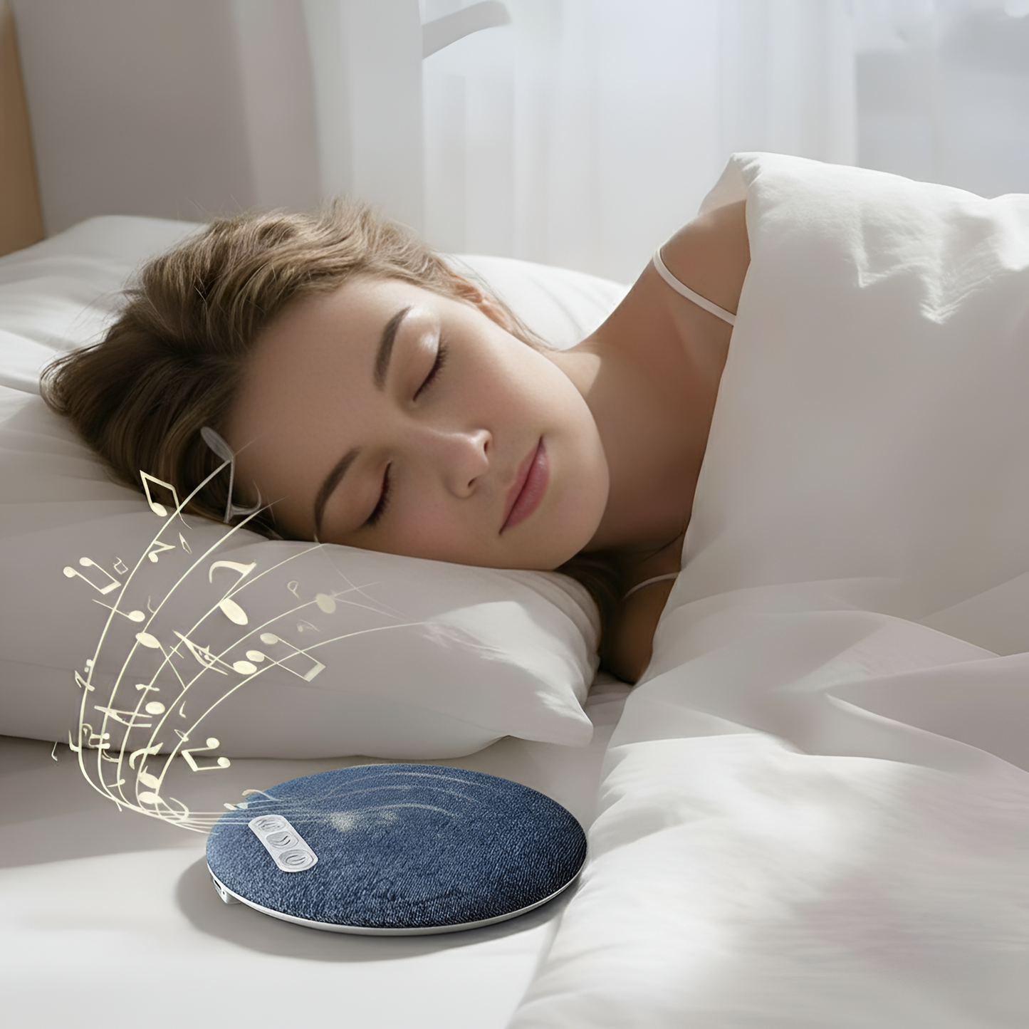 🌌 Relax & Recharge – Wireless Pillow Speaker with Sleep Timer
