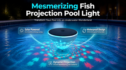 🎁 2026 Summer Hot Sale – 50% OFF 💦 Solar Floating Pool Light with Colorful Fish Projection