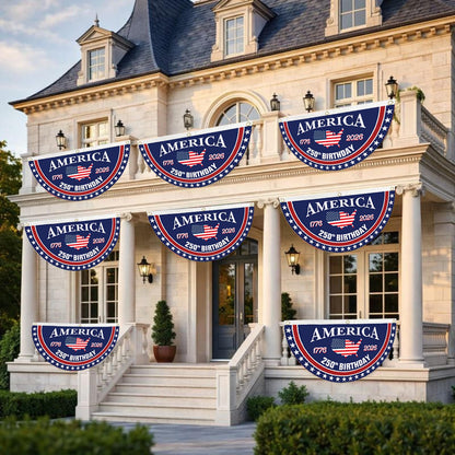 🔥Hot Sale🔥-USA 250th Anniversary Semiquincentennial Bunting Flag🎉