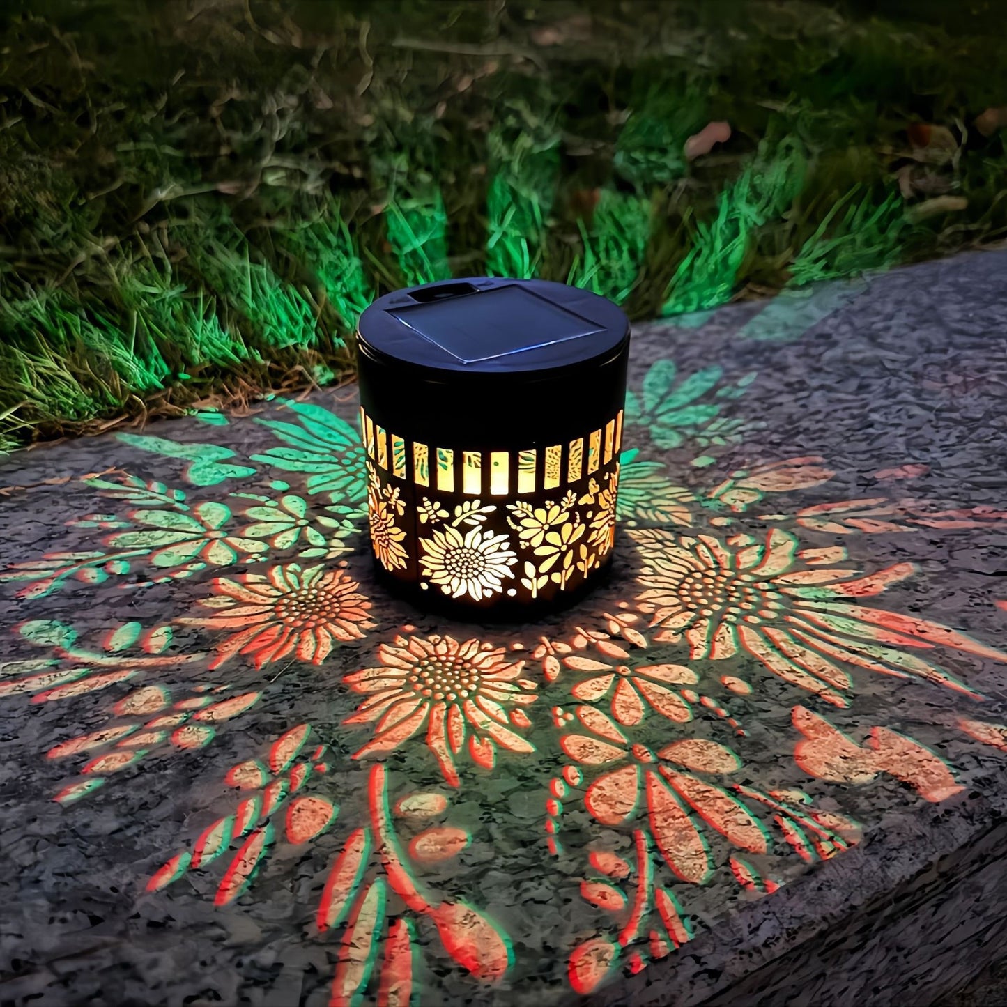65K+ SOLD!✨Solar Mandala Wall Light | Outdoor Garden Fence Projector Lamp 🪐🌌