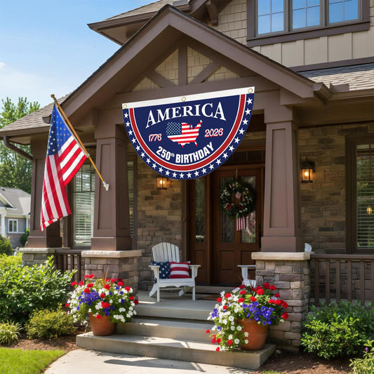 🔥Hot Sale🔥-USA 250th Anniversary Semiquincentennial Bunting Flag🎉