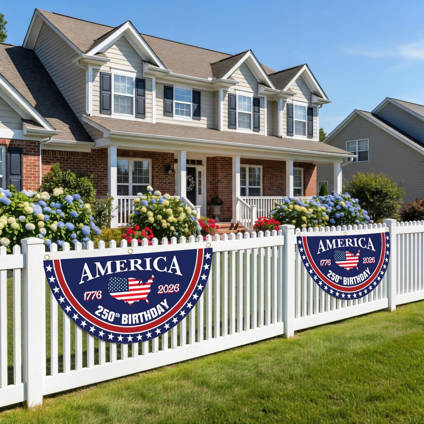 🔥Hot Sale🔥-USA 250th Anniversary Semiquincentennial Bunting Flag🎉