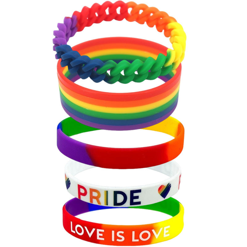 Rainbow Pride Silicone Wristbands Set – 🎁Buy 1 Get 1 Free
