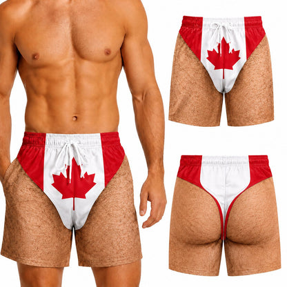😂 Novelty Prank Swim Trunks – The Ultimate Double-Take Beach & Pool Shorts