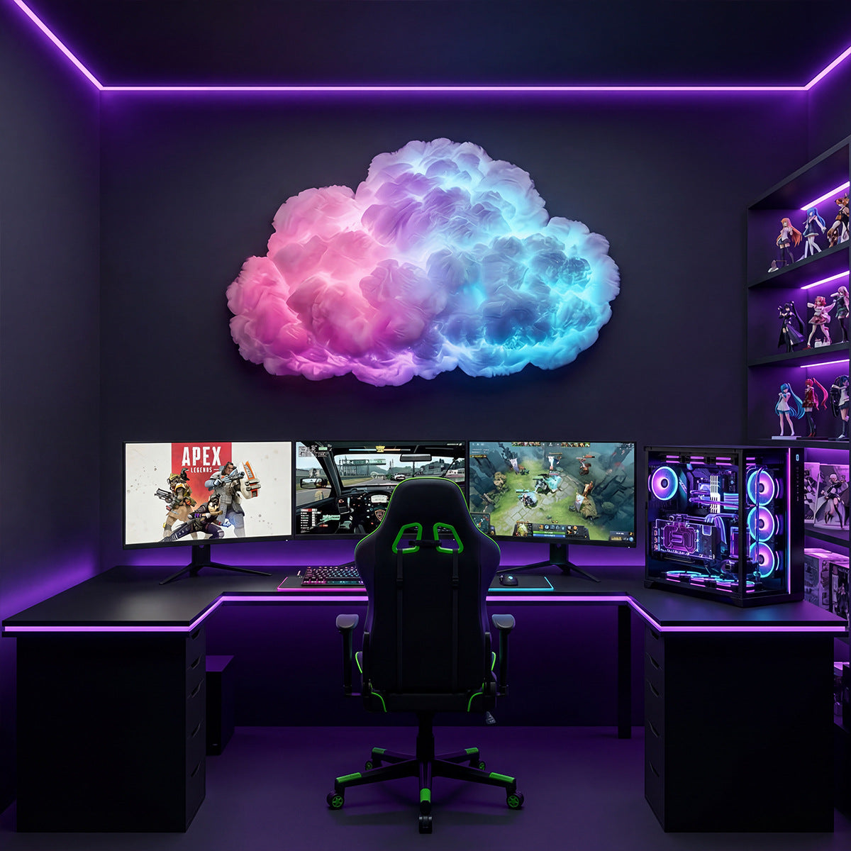 ⏳Limited-time 49% off⏰DIY USB-Powered Thundercloud LED Light Decor🌈☁️