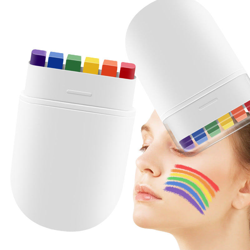 Unisex Pride Month 6 Color Rainbow Face Paint Pen Pride Party Pride Cosplay
