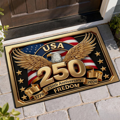 🔥Hurry—Grab the 250th Anniversary Limited Edition!🔥🎉Custom Home Decor Decorative Mat -  - Home Of The Brave🎉