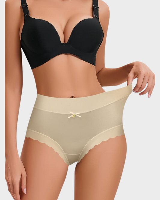 🔥Buy 2 Get 1 Free🎁Silky High-Waist Seamless Briefs With Scalloped Edges (6 pack)