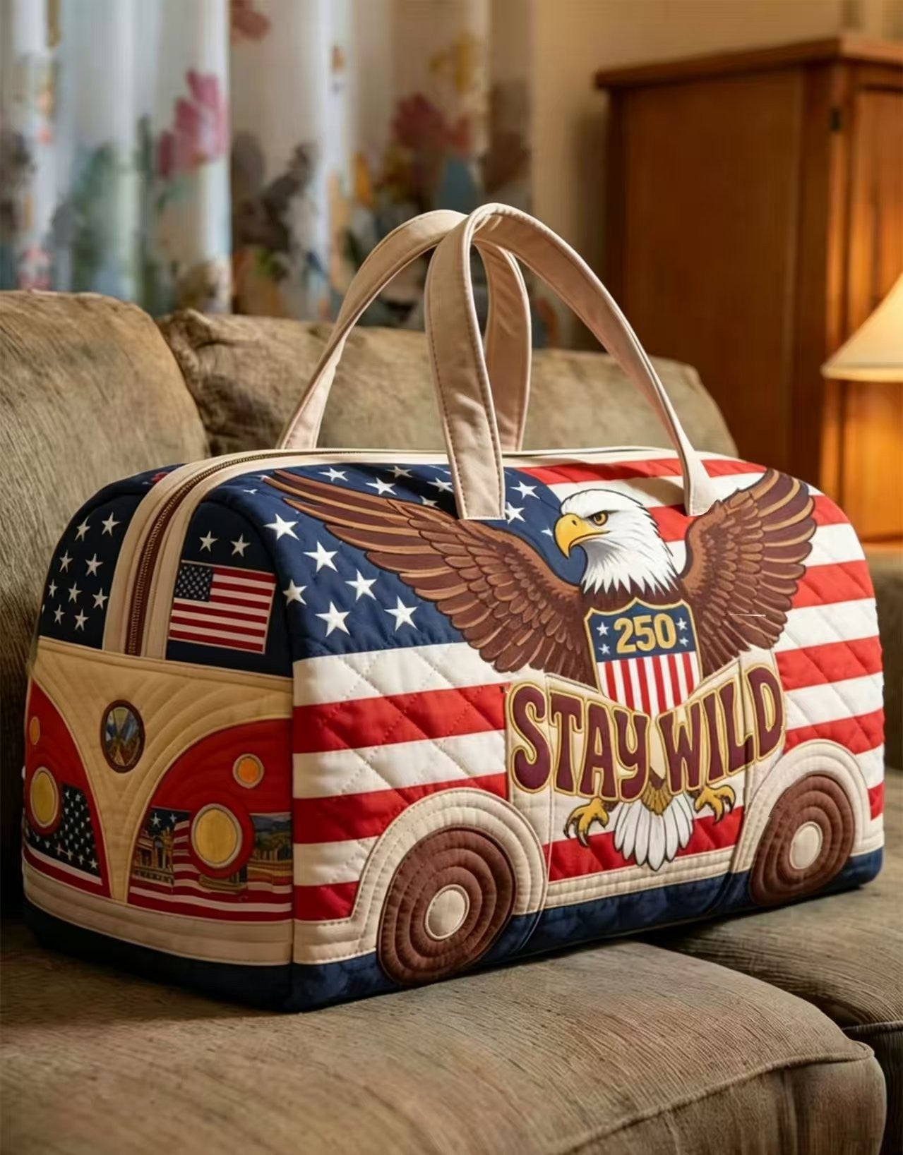 🦅 Carry Your Military Pride Everywhere — Classic American-Style Travel Bag