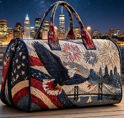 🦅 Carry Your Military Pride Everywhere — Classic American-Style Travel Bag