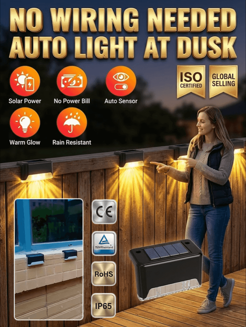 Solar Waterproof Fence Light