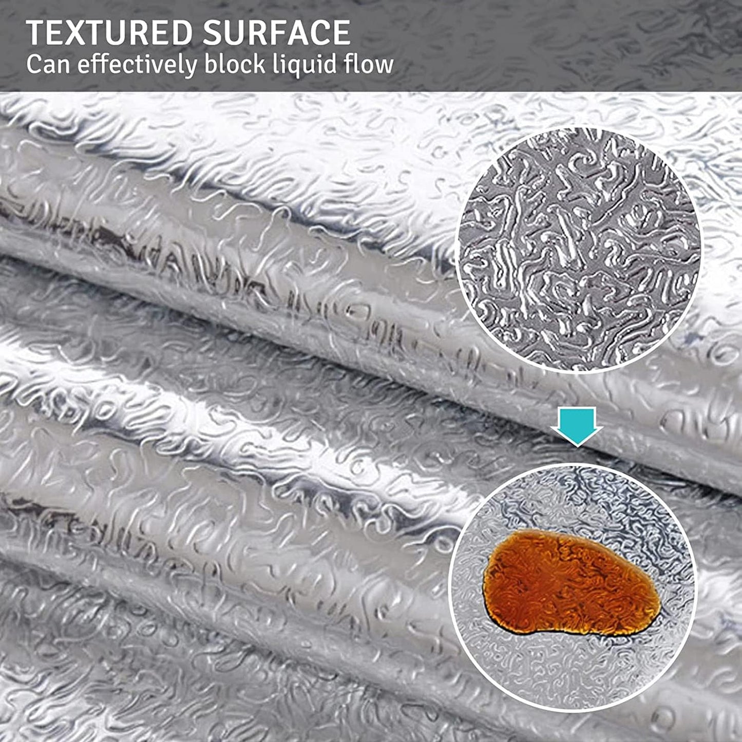 Silver Kitchen Backsplash Wallpaper Stickers