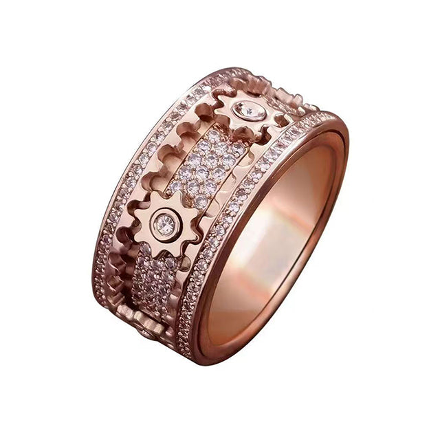 【Fifth Avenue Diamond District】Rotating shimmering diamond ring💎