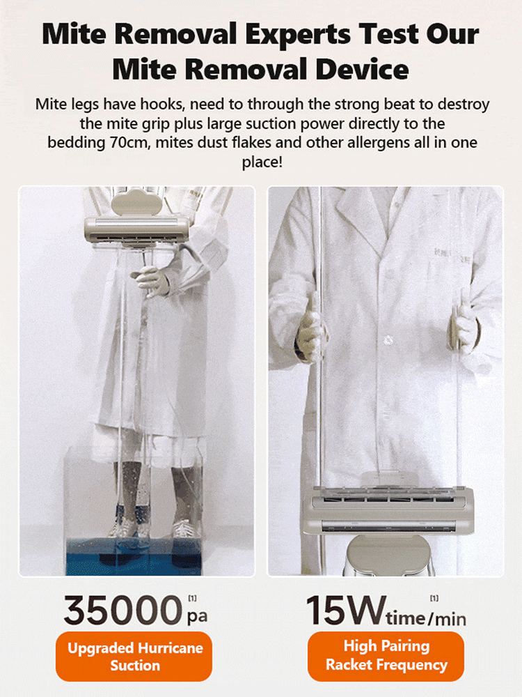【Government subsidies, free trial】Kill 100% Mites & 99.9% Bacteria💯! Cordless household UV dust mite and sterilizing vacuum cleaner