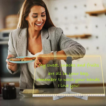 🖊️ Spark Creativity Instantly - ✨ Acrylic LED Message Board - For Vibrant, Endless Expression!