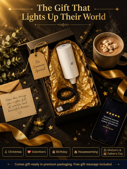 🔥Ditch Boring Rooms ✨ Pro USB Star Projector for the Price of a Burger: Instantly Transforms into a Romantic Galaxy in 1s with Eye-Safe Protection