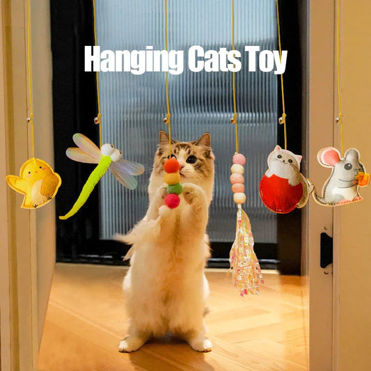 😻Hanging Bouncing Cats Toy