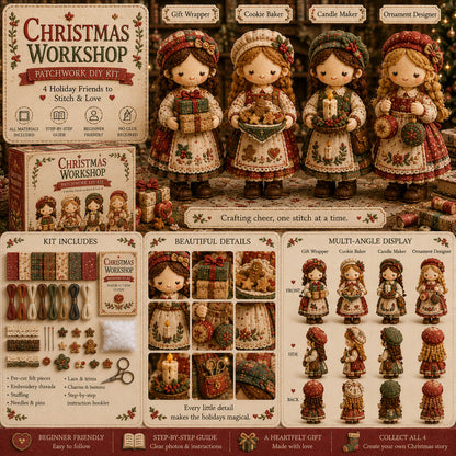 🎁Last Day:75% OFF🧵 Tiny Worlds Collection – Patchwork DIY Kit Series