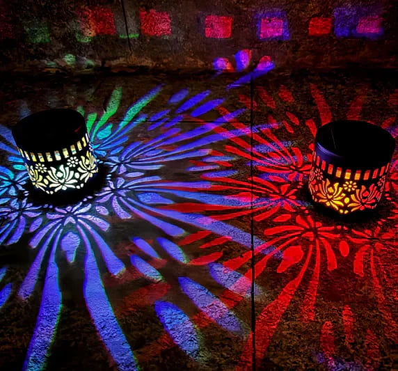 ⏳Half Price! Solar Mandala Projection Lamp, Wall & Yard Dual Use IP65 Waterproof
