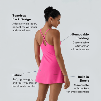 🎁Hot Sale - 50% OFF🔥The Ultimate Tummy Control Backless Active Dress