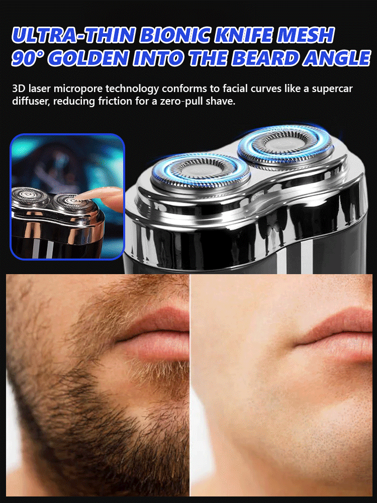 🧔🏻‍♂️Hard Stubble Removing Shaver🪒, ultra-fast skin cleansing in 30 seconds❤️‍🔥, 60-day battery life on a single charge⚡️