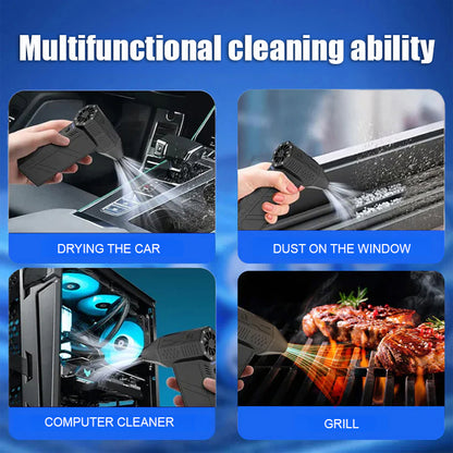 【Snow removal in 3 seconds, without damaging your car🚗】Turbine fan for snow removal during thermal storms🔥Snow and dust removal, water discharge, fire starting, inflation