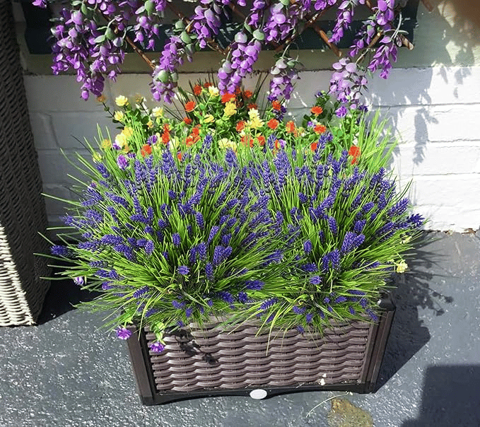 🎁Mother's Day Sale-50% Off!🔥UV Resistant Outdoor Lavender Artificial Flowers