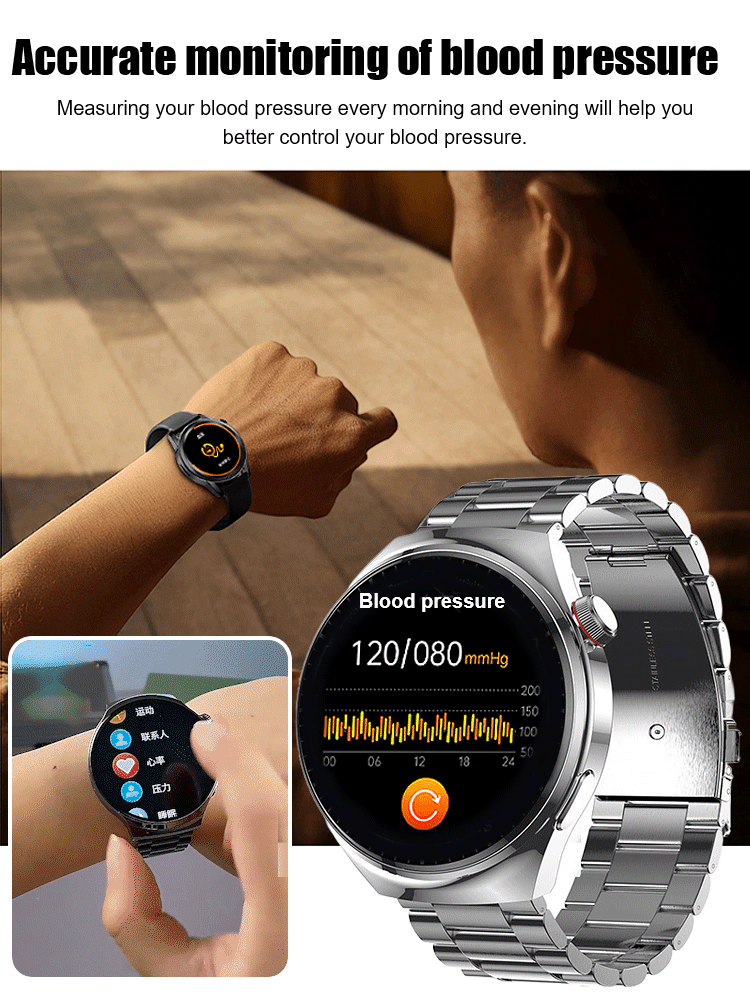 ⌚️Smart touch screen watch, 24-hour health monitoring, battery life up to 10 days