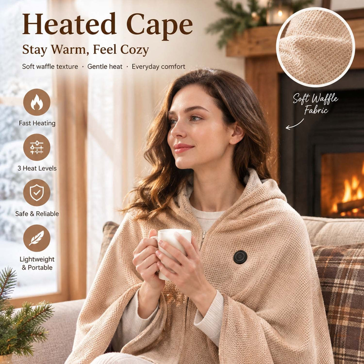 ❄️ LAST CHANCE 50% OFF Heated Wearable Blanket – Stay Warm at Your Desk Without Bulky Layers 🔥