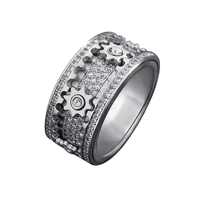 【Fifth Avenue Diamond District】Rotating shimmering diamond ring💎