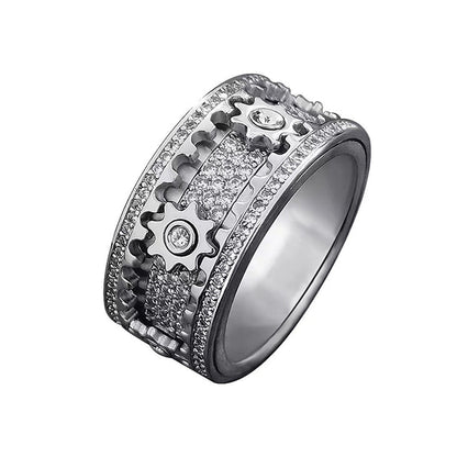 【Fifth Avenue Diamond District】Rotating shimmering diamond ring💎