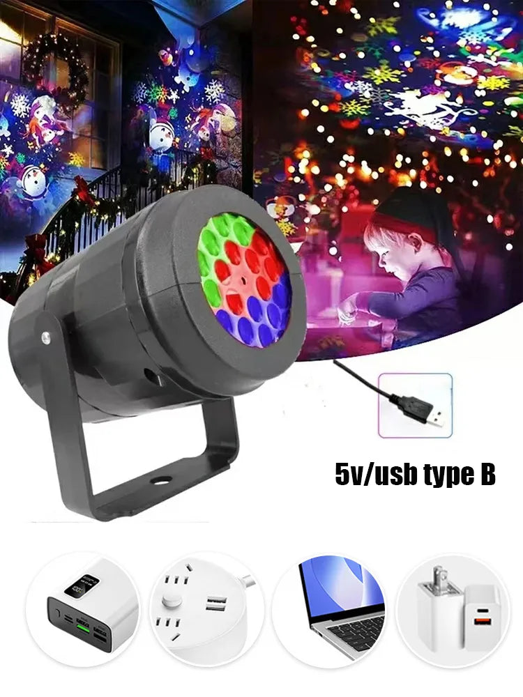 🔥 Echte Magie für Kinder：🎄LED Energy-Saving Lamp Colorful Christmas Atmosphere Scene