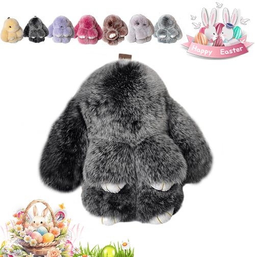 🐰Easter Cute Bunny Plush Keychain - Iron Box Gift🎁Easter Sweet Surprise
