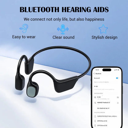 🔥Highly recommended by aurist🎧HFH-Bone conduction Bluetooth headphones hearing aids