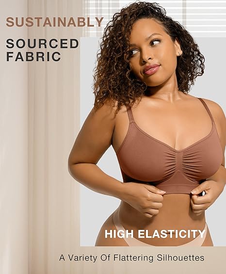 🏆Flash Sale💥Women's Full Coverage Non-Padded Wireless Sculpt Bra