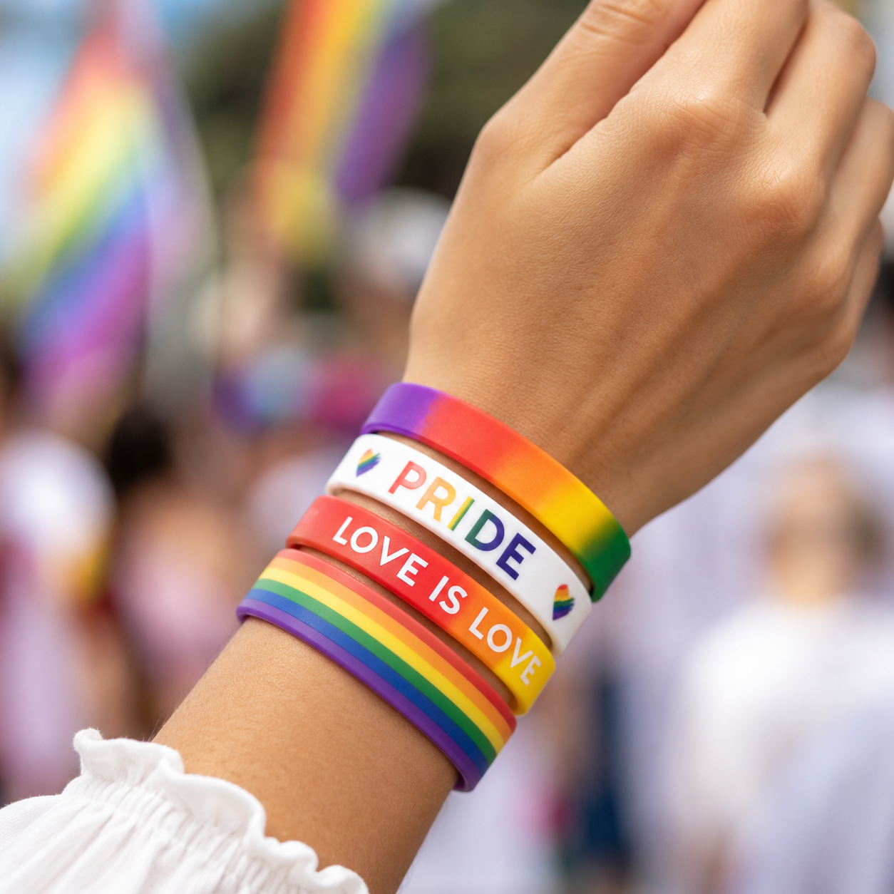 Rainbow Pride Silicone Wristbands Set – 🎁Buy 1 Get 1 Free