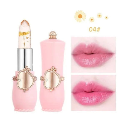 🏆اشتري واحدًا واحصل على الثاني مجانًا💄أحمر شفاه كريستال جيلي فلاور متغير اللون