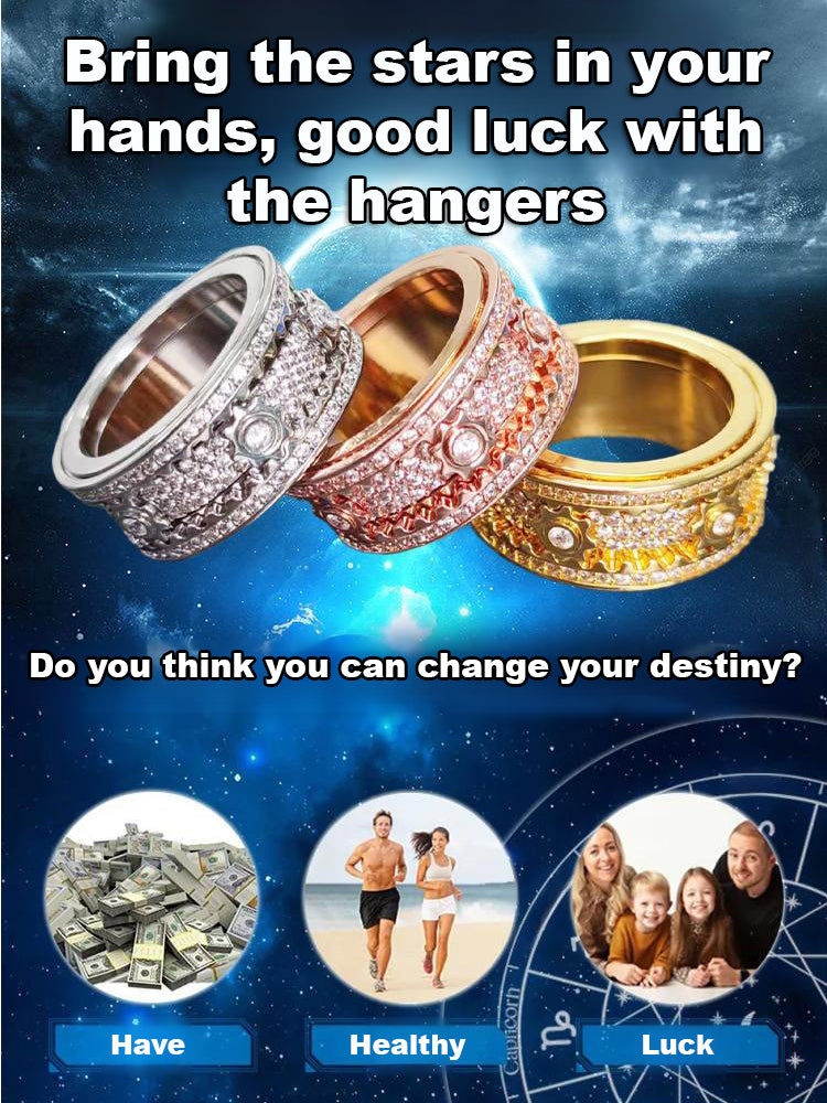 【Fifth Avenue Diamond District】Rotating shimmering diamond ring💎