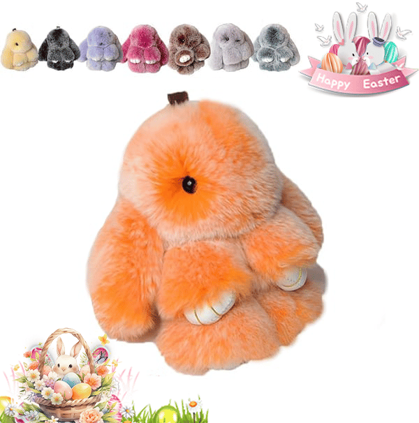 🐰Easter Cute Bunny Plush Keychain - Iron Box Gift🎁Easter Sweet Surprise
