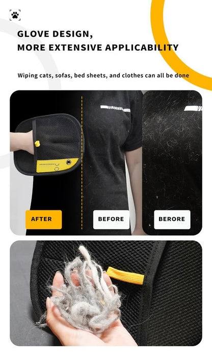 48% Off🔥Pet Hair Remover Static Electricity Gloves-Larger, Thicker, and Harder