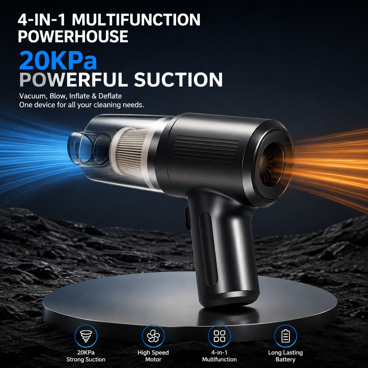 🎉 2026 Sale — Over 142,000 Sold! 🧹Cordless Vacuum Cleaner | 20KPa Powerful Suction 4-in-1 Cleaning System