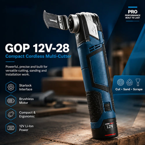 🔧 12V Cordless Precision Cutter – Compact Multi-Function DIY Detail & Plunge Cutting Tool
