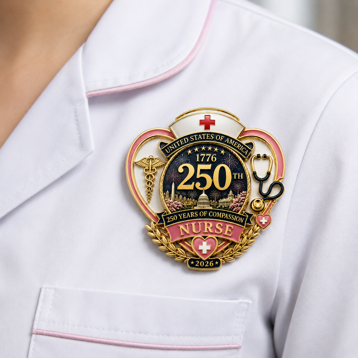 🔥2026 Limited Edition 50% OFF 👩‍⚕️250th Anniversary Nurse Pin🔱